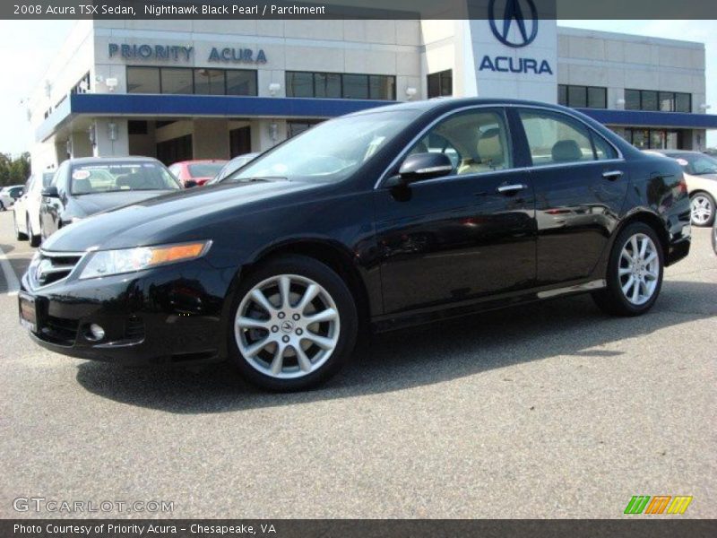 Nighthawk Black Pearl / Parchment 2008 Acura TSX Sedan