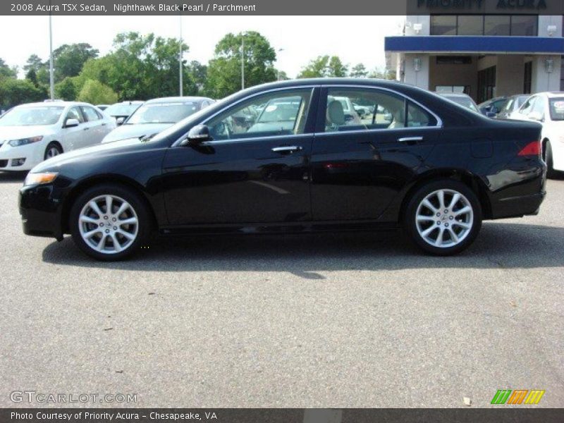 Nighthawk Black Pearl / Parchment 2008 Acura TSX Sedan
