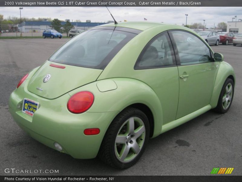 Cyber Green Metallic / Black/Green 2003 Volkswagen New Beetle GLS 1.8T Cyber Green Color Concept Coupe