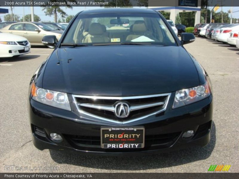 Nighthawk Black Pearl / Parchment 2008 Acura TSX Sedan