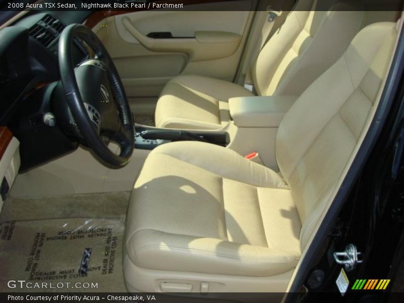 Nighthawk Black Pearl / Parchment 2008 Acura TSX Sedan
