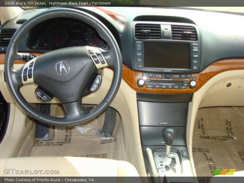 Nighthawk Black Pearl / Parchment 2008 Acura TSX Sedan