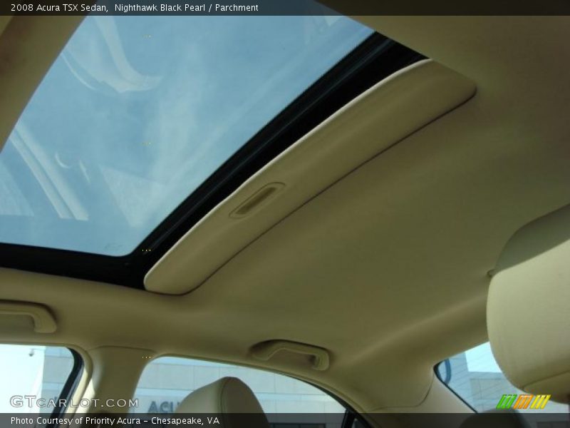 Nighthawk Black Pearl / Parchment 2008 Acura TSX Sedan