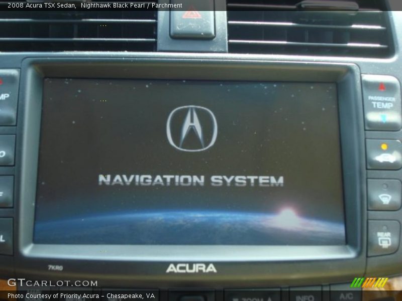 Nighthawk Black Pearl / Parchment 2008 Acura TSX Sedan