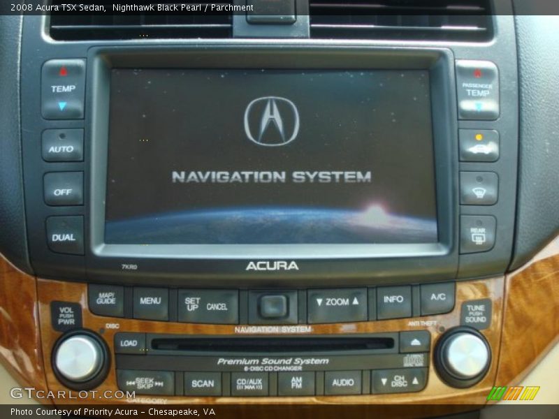 Nighthawk Black Pearl / Parchment 2008 Acura TSX Sedan