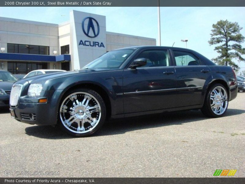 Steel Blue Metallic / Dark Slate Gray 2008 Chrysler 300 LX