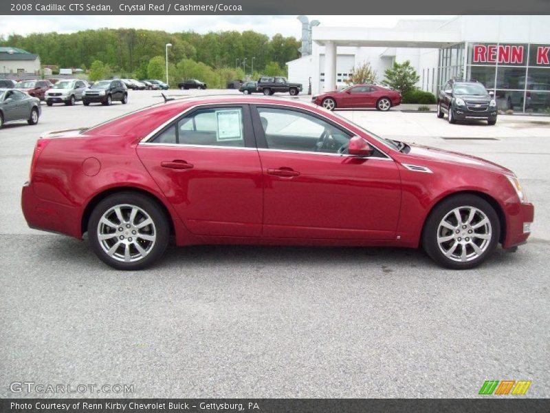 Crystal Red / Cashmere/Cocoa 2008 Cadillac CTS Sedan