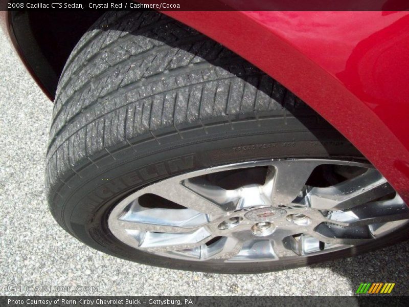 Crystal Red / Cashmere/Cocoa 2008 Cadillac CTS Sedan