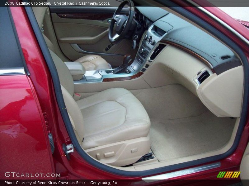 Crystal Red / Cashmere/Cocoa 2008 Cadillac CTS Sedan