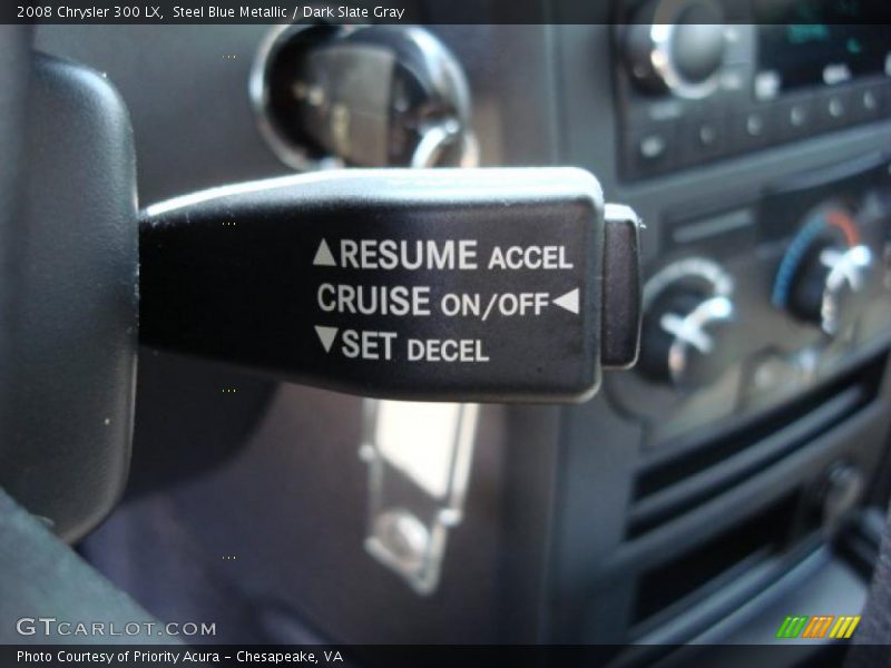 Steel Blue Metallic / Dark Slate Gray 2008 Chrysler 300 LX