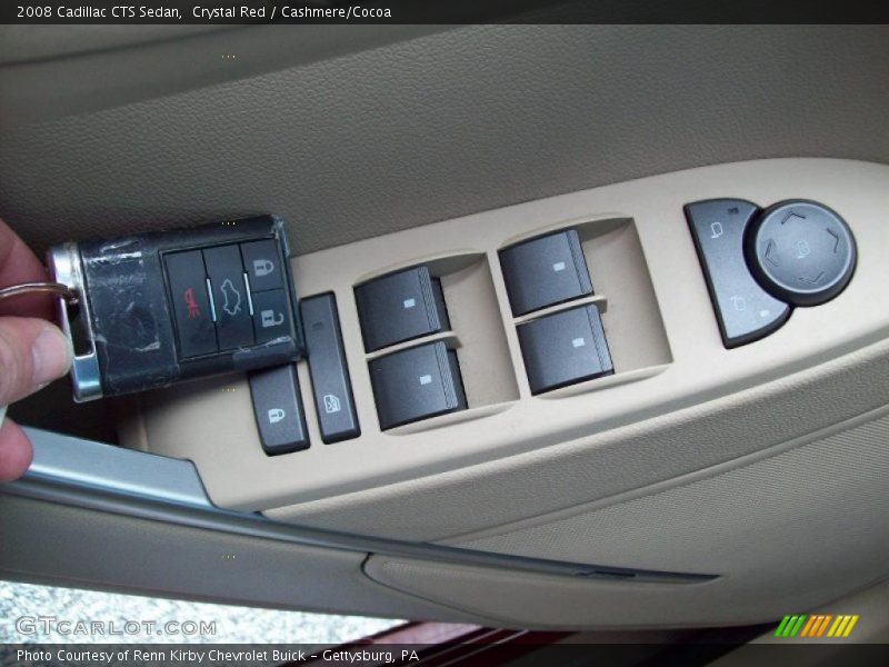 Crystal Red / Cashmere/Cocoa 2008 Cadillac CTS Sedan