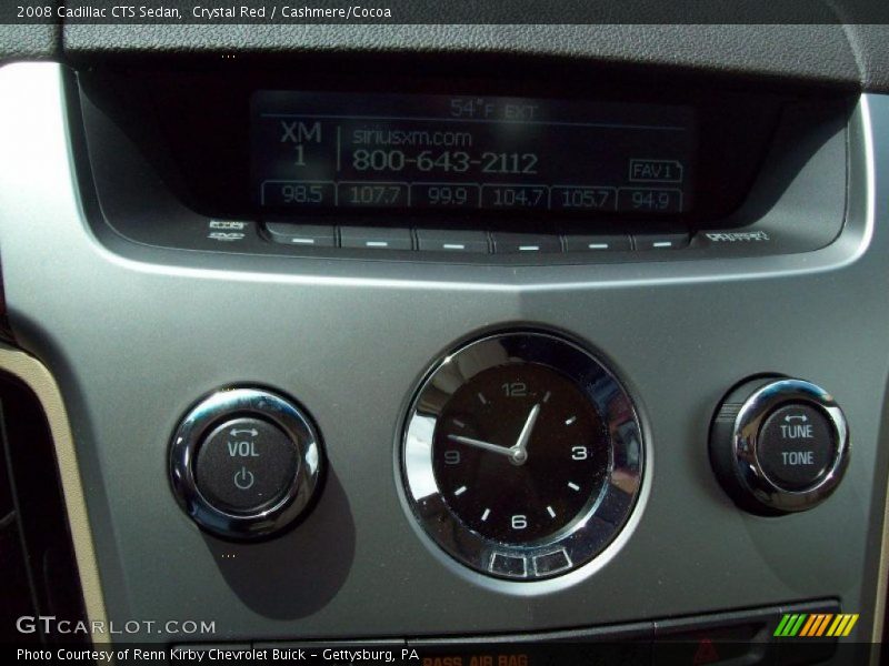 Crystal Red / Cashmere/Cocoa 2008 Cadillac CTS Sedan