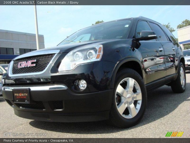 Carbon Black Metallic / Ebony 2008 GMC Acadia SLT