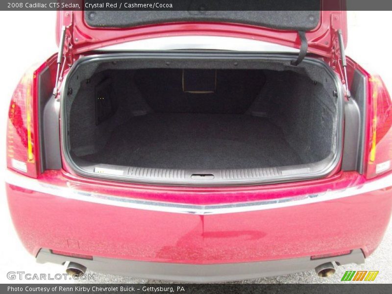 Crystal Red / Cashmere/Cocoa 2008 Cadillac CTS Sedan