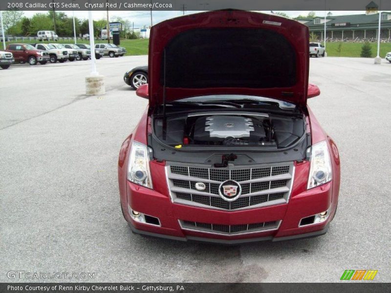 Crystal Red / Cashmere/Cocoa 2008 Cadillac CTS Sedan