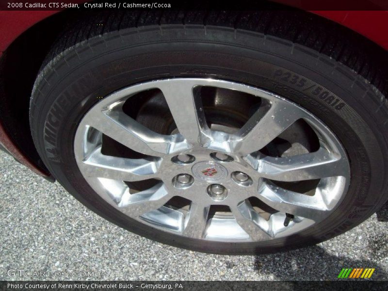 Crystal Red / Cashmere/Cocoa 2008 Cadillac CTS Sedan