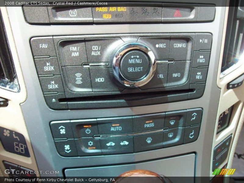 Crystal Red / Cashmere/Cocoa 2008 Cadillac CTS Sedan