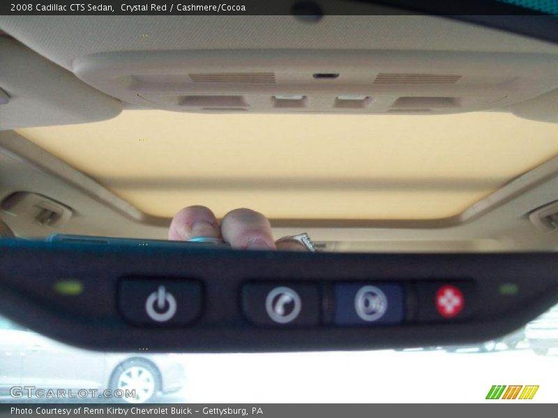 Crystal Red / Cashmere/Cocoa 2008 Cadillac CTS Sedan