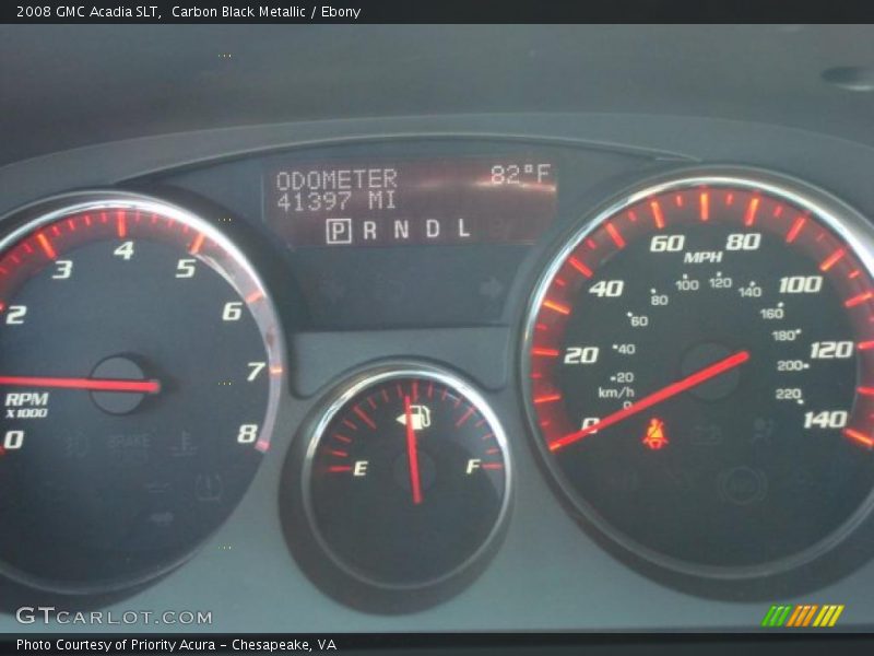 Carbon Black Metallic / Ebony 2008 GMC Acadia SLT