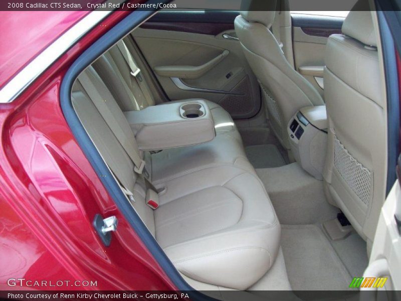 Crystal Red / Cashmere/Cocoa 2008 Cadillac CTS Sedan
