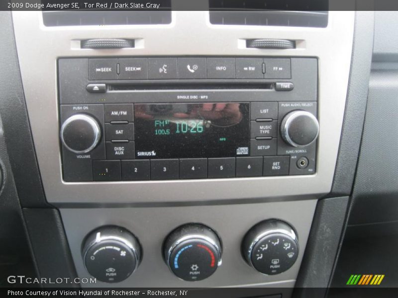 Tor Red / Dark Slate Gray 2009 Dodge Avenger SE