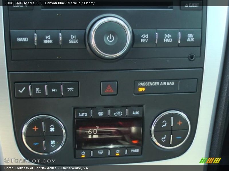 Carbon Black Metallic / Ebony 2008 GMC Acadia SLT