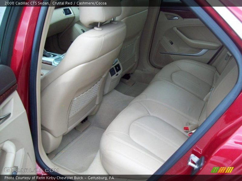Crystal Red / Cashmere/Cocoa 2008 Cadillac CTS Sedan