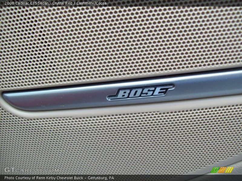 Crystal Red / Cashmere/Cocoa 2008 Cadillac CTS Sedan