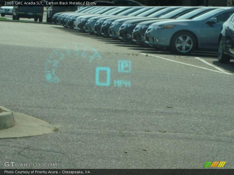 Carbon Black Metallic / Ebony 2008 GMC Acadia SLT