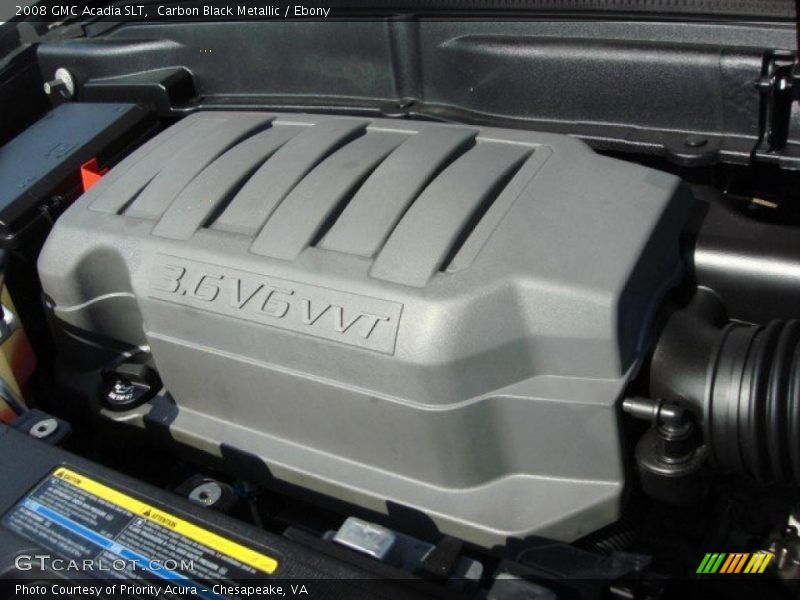 Carbon Black Metallic / Ebony 2008 GMC Acadia SLT