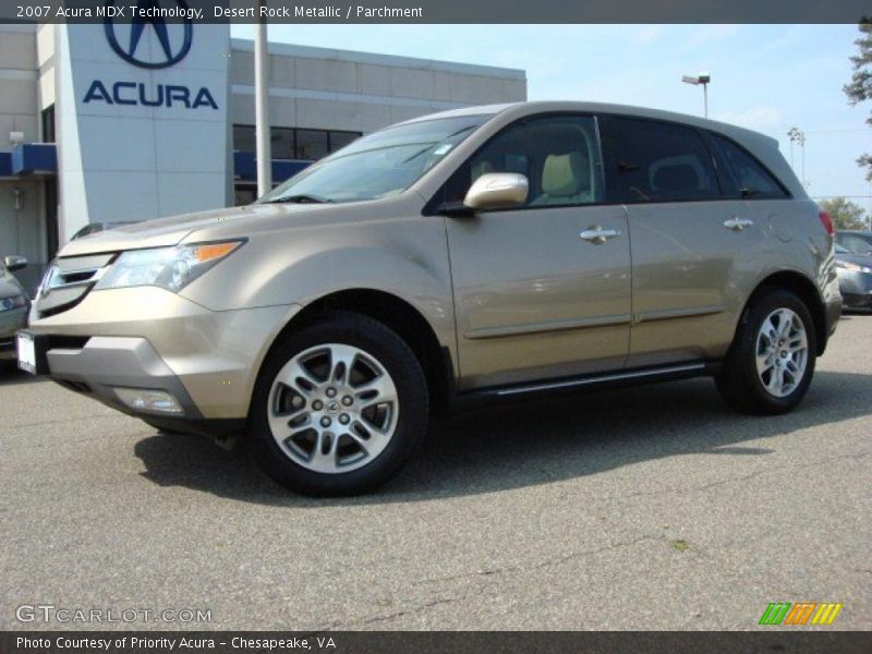 Desert Rock Metallic / Parchment 2007 Acura MDX Technology