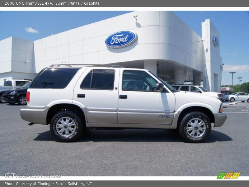 Summit White / Graphite 2000 GMC Jimmy SLE 4x4