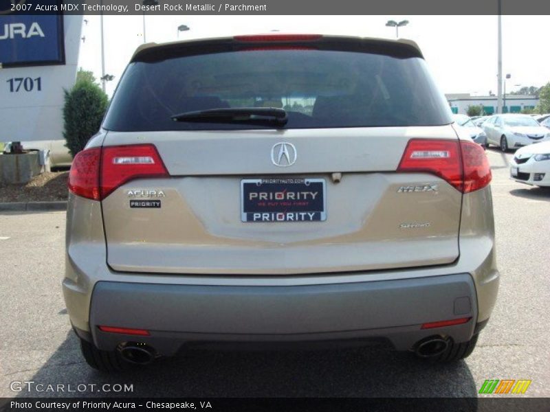 Desert Rock Metallic / Parchment 2007 Acura MDX Technology