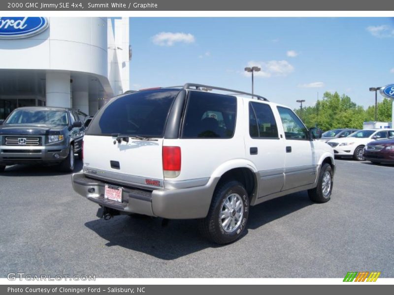 Summit White / Graphite 2000 GMC Jimmy SLE 4x4