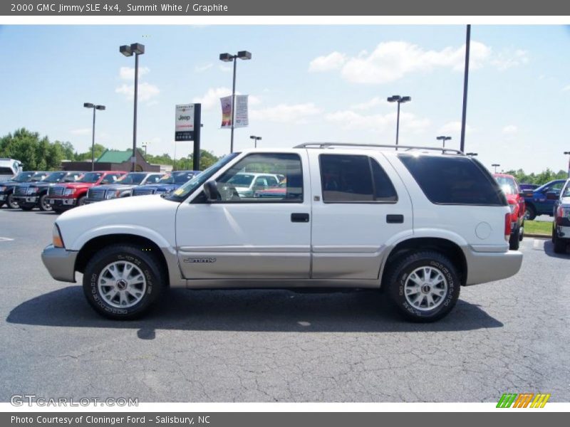 Summit White / Graphite 2000 GMC Jimmy SLE 4x4