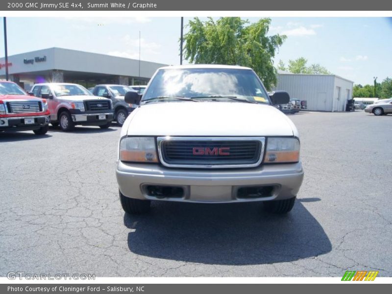 Summit White / Graphite 2000 GMC Jimmy SLE 4x4