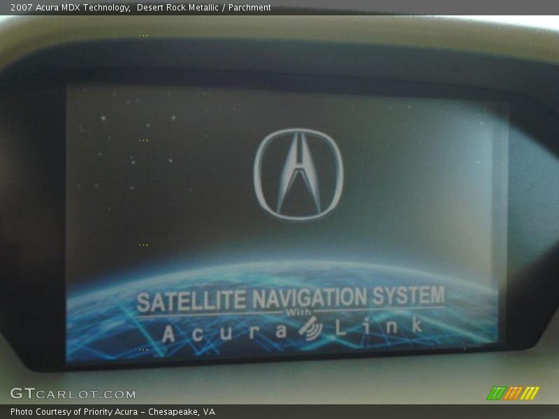 Desert Rock Metallic / Parchment 2007 Acura MDX Technology