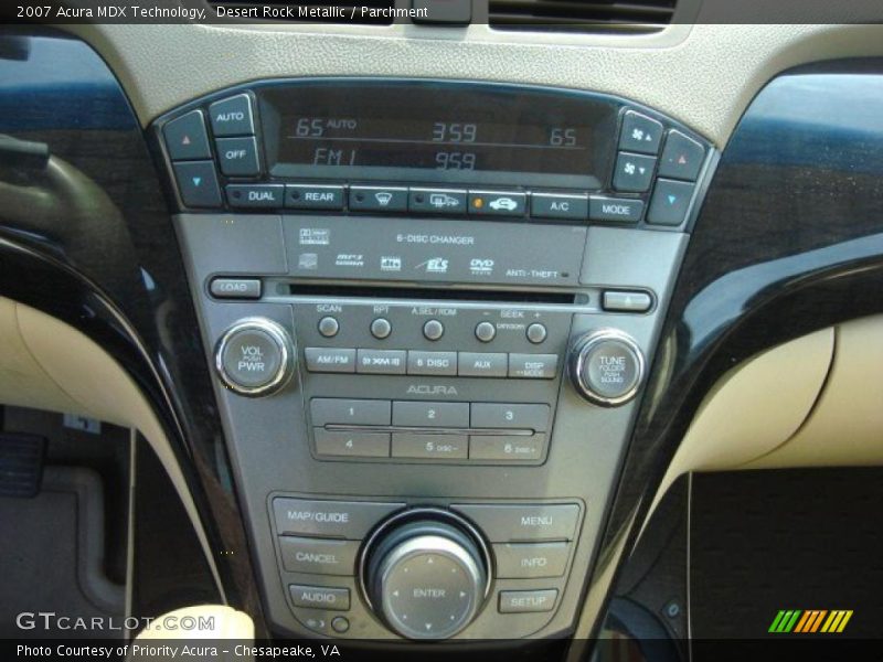 Desert Rock Metallic / Parchment 2007 Acura MDX Technology