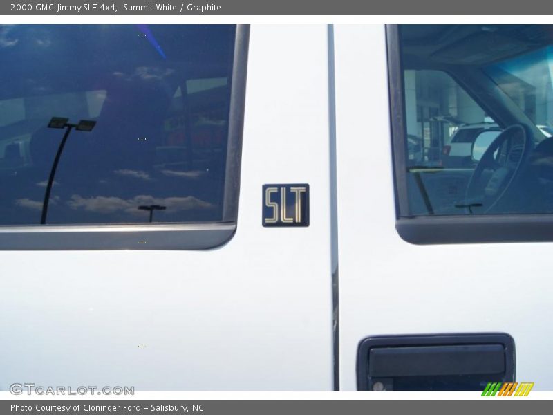 Summit White / Graphite 2000 GMC Jimmy SLE 4x4