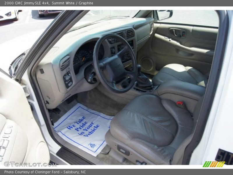 Summit White / Graphite 2000 GMC Jimmy SLE 4x4