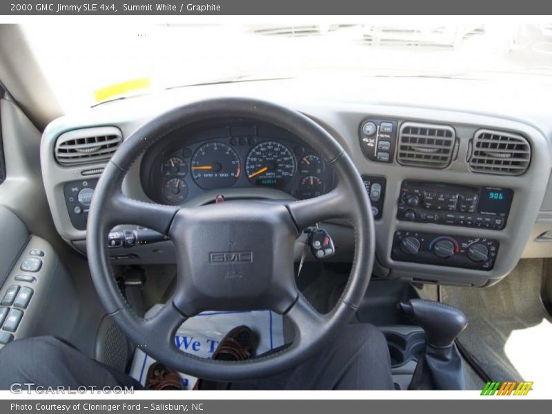 Summit White / Graphite 2000 GMC Jimmy SLE 4x4