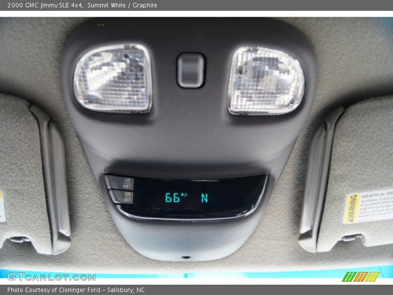 Summit White / Graphite 2000 GMC Jimmy SLE 4x4