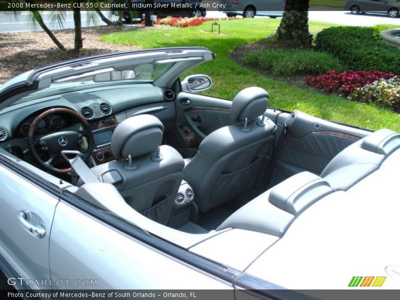  2008 CLK 550 Cabriolet Ash Grey Interior