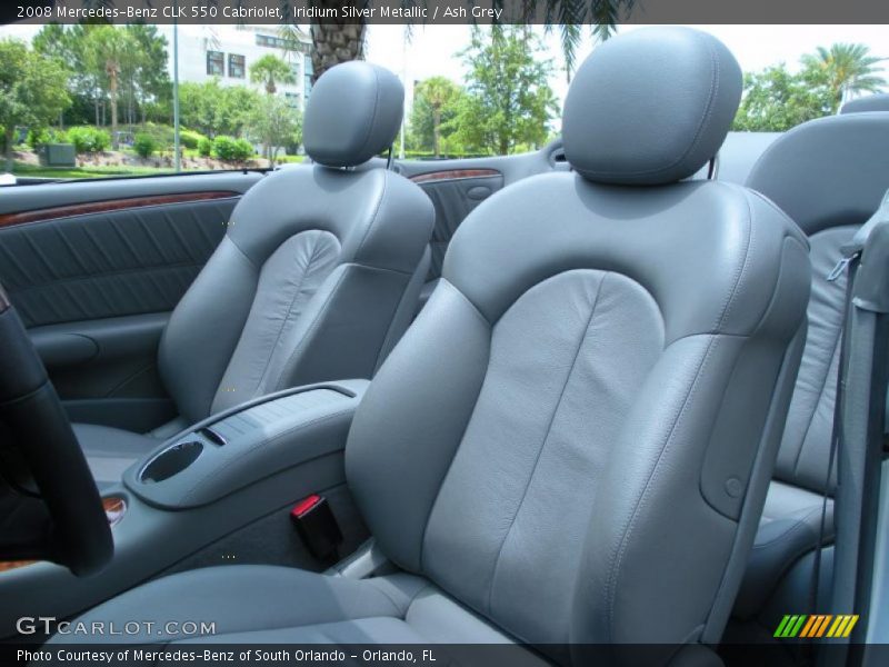  2008 CLK 550 Cabriolet Ash Grey Interior