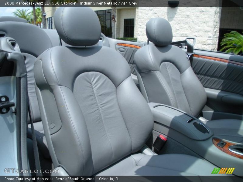  2008 CLK 550 Cabriolet Ash Grey Interior