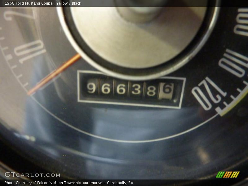 Yellow / Black 1968 Ford Mustang Coupe
