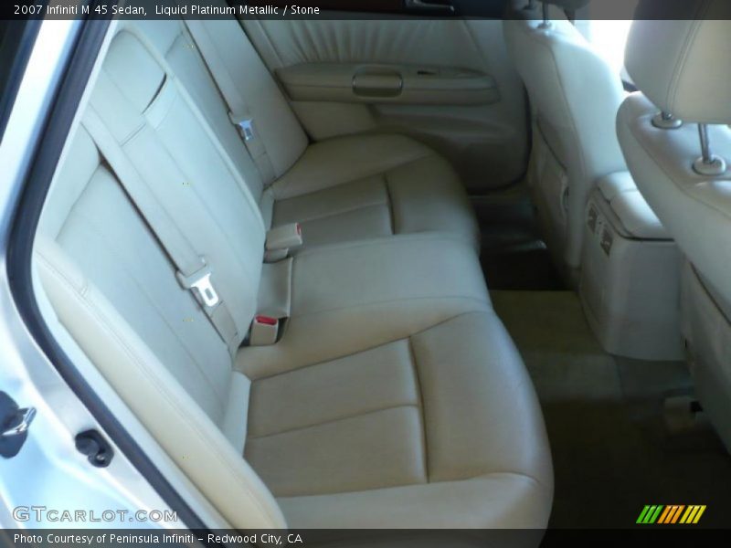 Liquid Platinum Metallic / Stone 2007 Infiniti M 45 Sedan