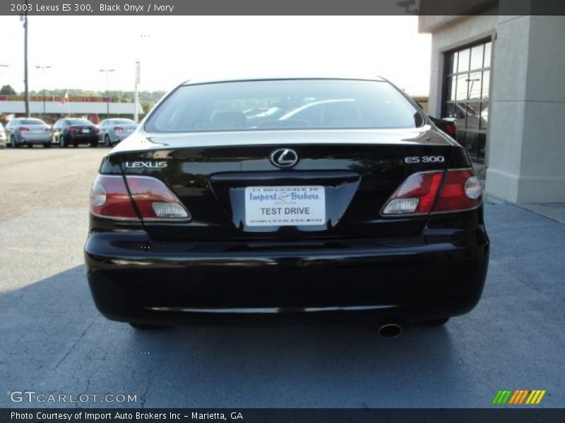 Black Onyx / Ivory 2003 Lexus ES 300