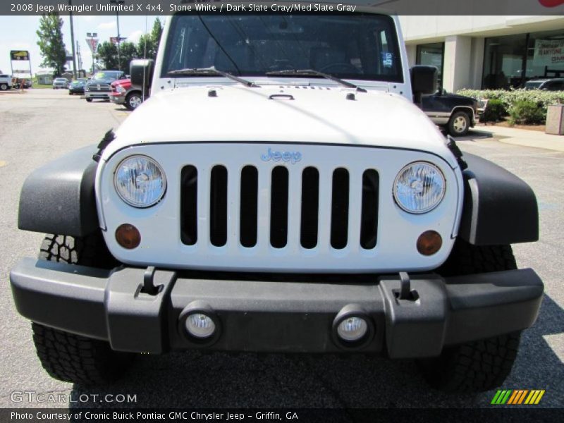Stone White / Dark Slate Gray/Med Slate Gray 2008 Jeep Wrangler Unlimited X 4x4