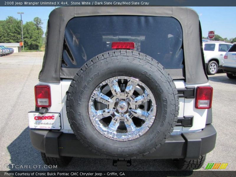 Stone White / Dark Slate Gray/Med Slate Gray 2008 Jeep Wrangler Unlimited X 4x4